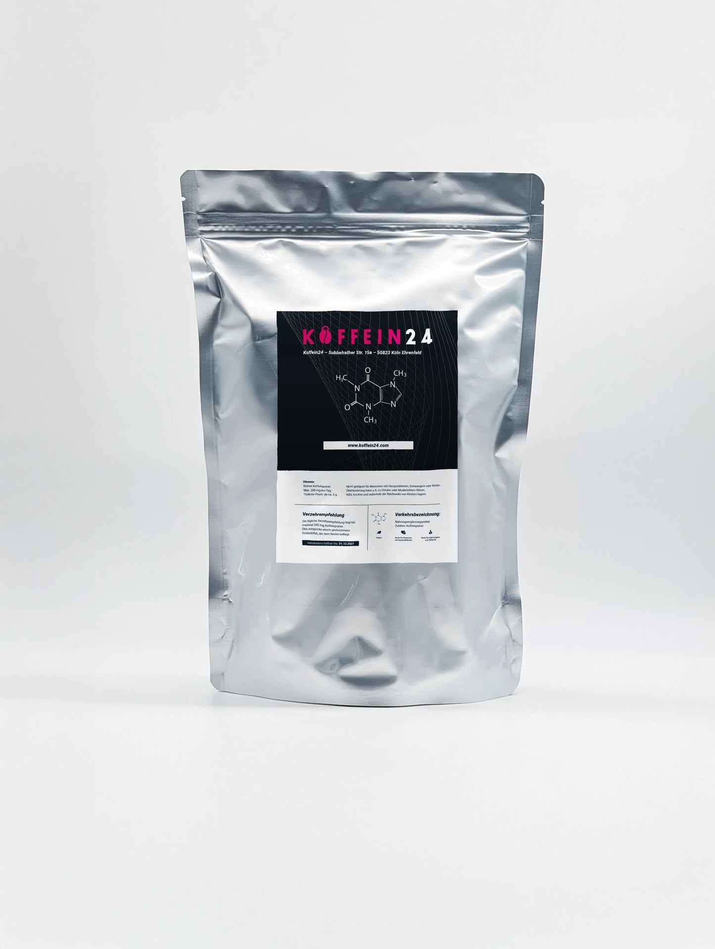 Koffeinpulver – 100% reines Koffein
